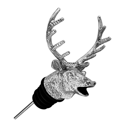 Vertedor de Vino y Tapón Aireador con Diseño de Cabeza de Venado en Acero Inoxidable - Image 5