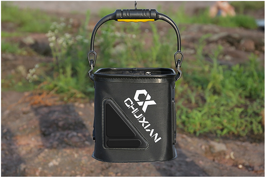 Cubo de Pesca Plegable con Cuerda - Balde Aireado para Peces Vivos - Image 3