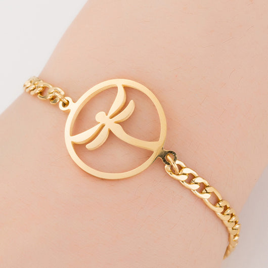 Pulsera Elefante de la Suerte para Mujer en Acero Inoxidable Dorado - Image 6