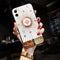 Funda Protectora Compatible con Apple con Soporte de Anillo