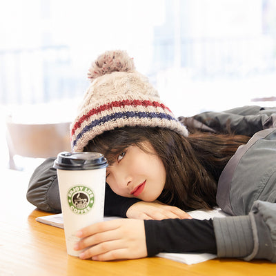 Gorro de Lana Gruesa Abrigado Versátil para Invierno - Image 15