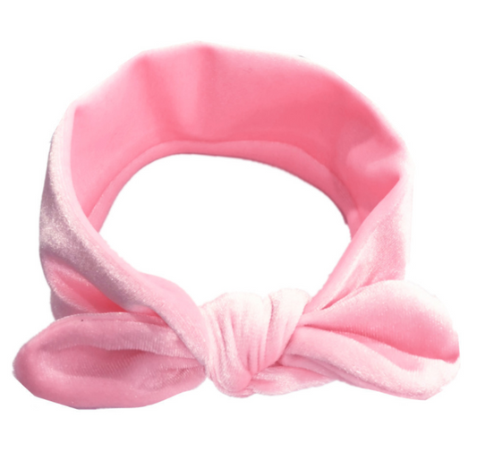 Diadema para Bebé con Moño Grande en Colores Pastel