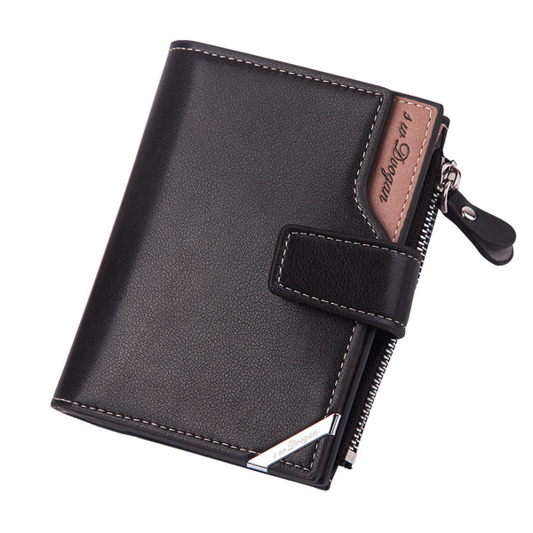 Billetera Corta Multifuncional Estilo Coreano para Hombre