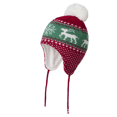 Gorro Infantil Jacquard Venado con Forro de Terciopelo - Gorro de Lana Tejida Cálida - Image 17