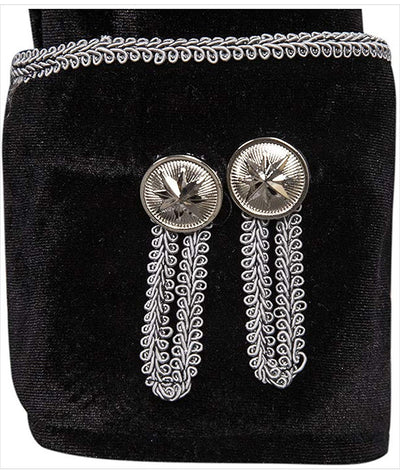 Abrigo Uniforme Steampunk Terciopelo Cuello Alto para Hombre - Image 10