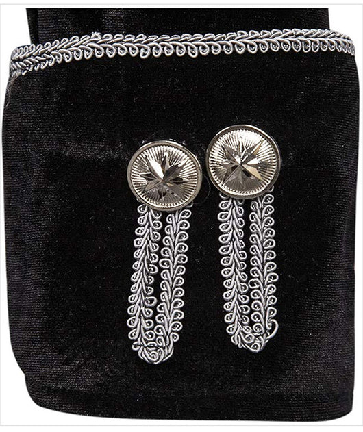Abrigo Uniforme Steampunk Terciopelo Cuello Alto para Hombre - Image 10