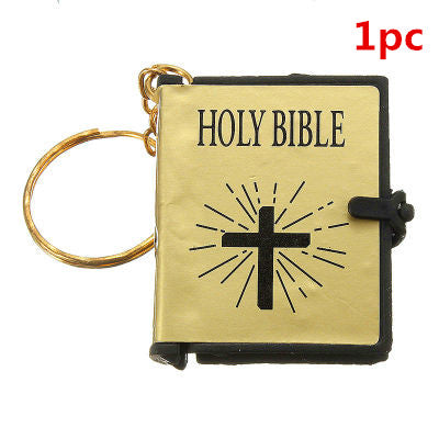 Mini Biblia Inglesa Llavero de Papel Real - Joyería Cristiana Portátil - Image 12