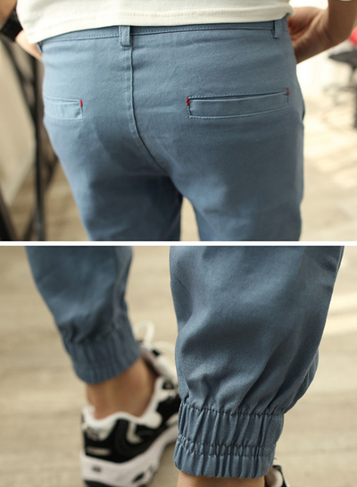 Pantalones Casuales Slim Fit Harem para Hombre - Estilo Coreano - Image 8