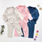 Bata Infantil de Color Liso - Conjunto Casual y Elegante