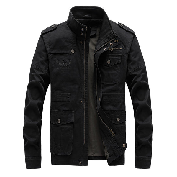 Chaqueta de Trabajo Casual Talla Grande en Algodón Lavable para Hombre - Image 19