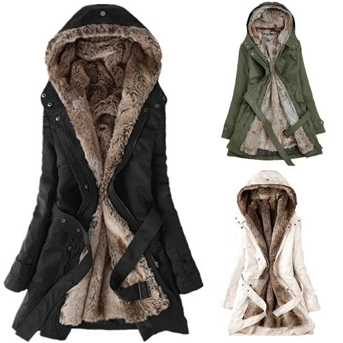Abrigo de Piel Gruesa Premium