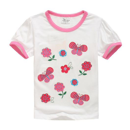 Playera Infantil de Manga Corta para Niña - Comodidad de Verano - Image 10