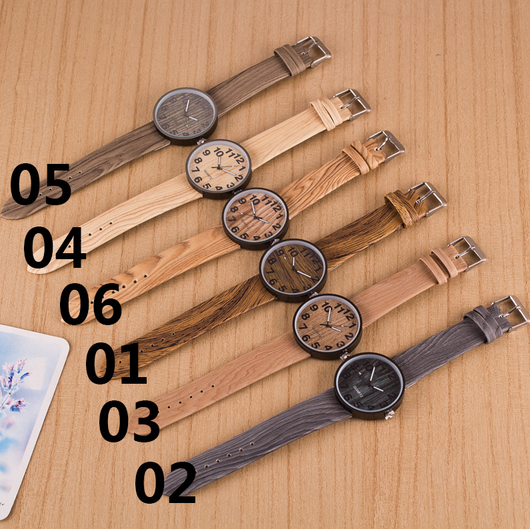 Reloj de Madera Natural y Sostenible