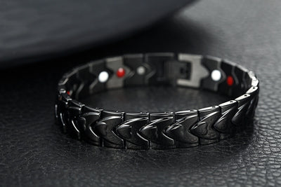 Pulsera Magnética de Corazón en Acero de Titanio - Image 5