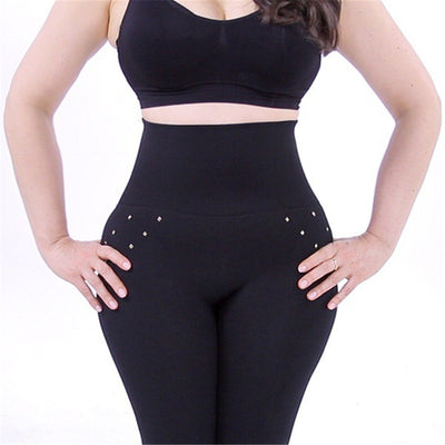 Leggings Talle Alto Control Abdomen con Cierre y Detalles de Diamantes - Image 3