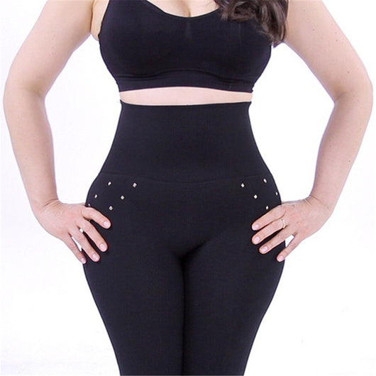 Leggings Talle Alto Control Abdomen con Cierre y Detalles de Diamantes - Image 3