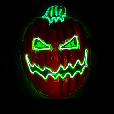 Calabaza Luminosa LED para Fiestas de Halloween - Cabeza de Terror Brillante - Image 17