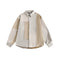 Chaqueta de Ante con Patchwork de Colores Contrastantes
