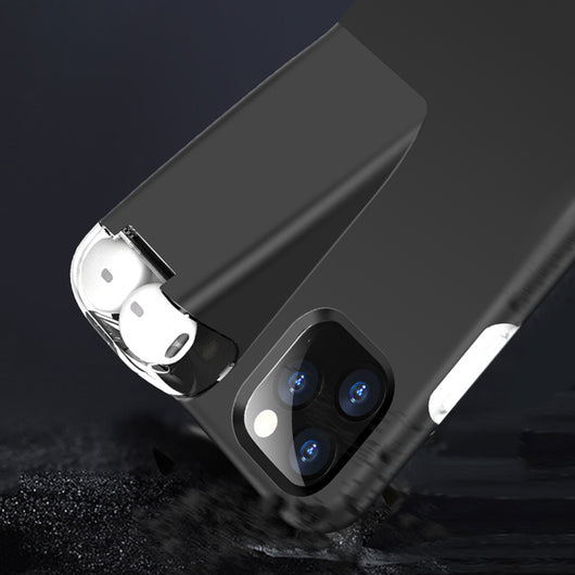 Funda Protectora Negra con Borde para Estuche de Carga AirPods Compatible con Apple - Image 3