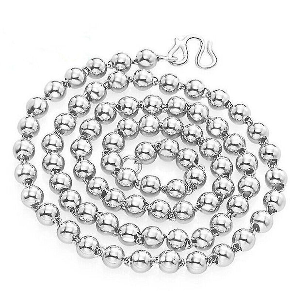 Collar de Cuentas Esféricas de Plata
