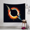 Tapiz Colgante Galaxia Hippie Retro - Decoración Bohemia y Tapete de Yoga