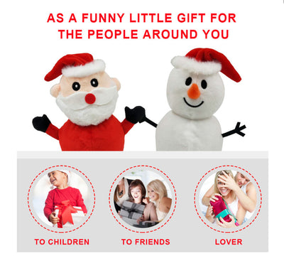 Muñeco Navideño Reversible Papá Noel y Muñeco de Nieve - Juguete Peluche Doble Cara - Image 5