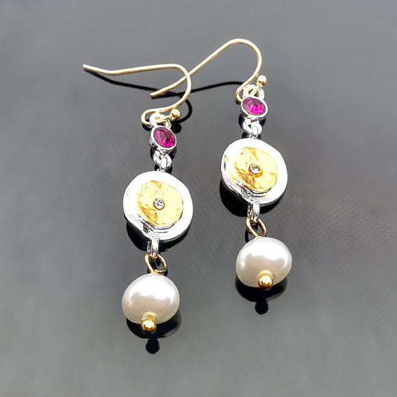 Aretes de Perla Moneda