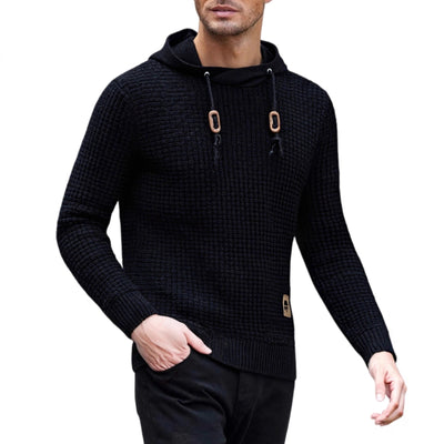 Sudadera con Capucha Tejida Casual para Hombre - Image 5
