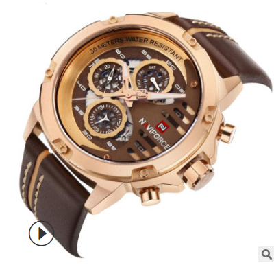 Reloj de Pulsera Hombre Resistente al Agua con Calendario y Movimiento Quartz - Image 4