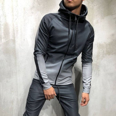 Sudadera con Capucha Degradada para Hombre - Hoodie Streetwear con Rayas Laterales - Image 7