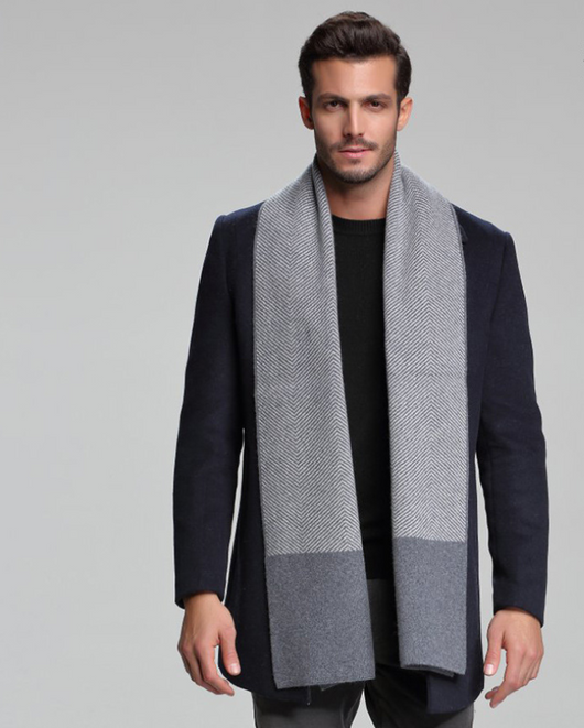 Bufanda de Cachemira para Hombre Otoño Invierno - Doble Faz Ejecutiva - Image 11