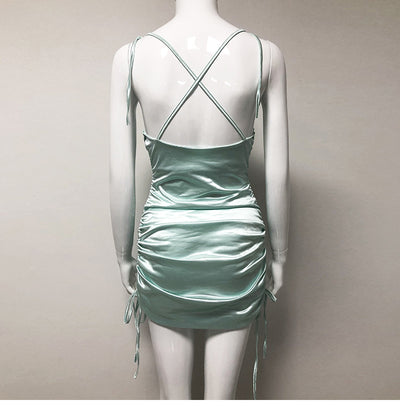 Vestido Sensual con Camisola de Satén - Image 6