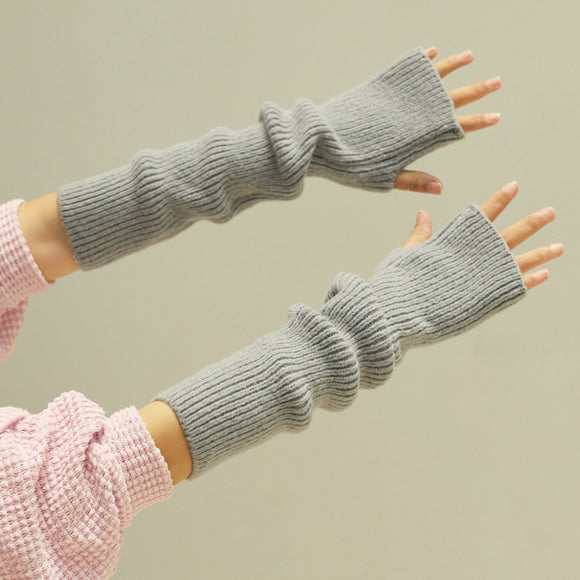 Guantes de Cachemira Mitones para Invierno - Diseño Liso y Elegante