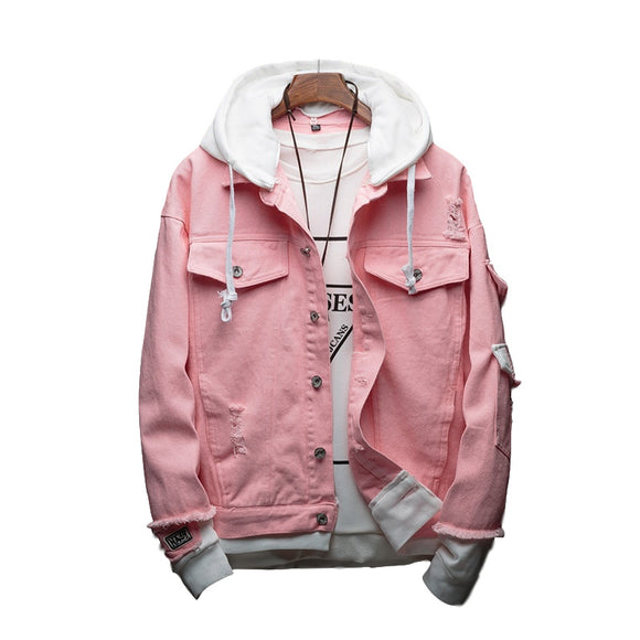 Chaqueta de Mezclilla con Capucha