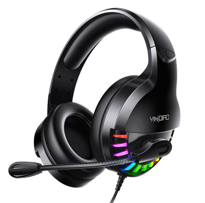 Auriculares Gaming con Cable, Micrófono y Tarjeta de Sonido