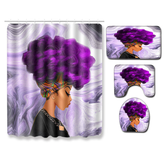 Cortina de Baño Africana Diseño Creativo para Mujeres - Image 4