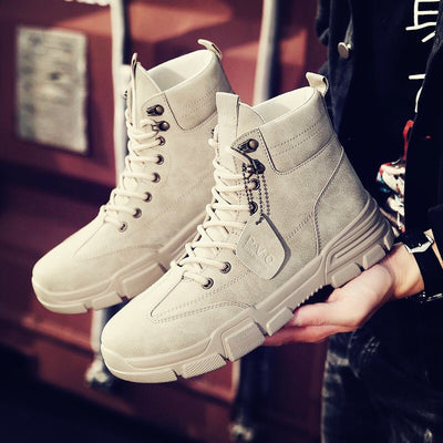 Botas Tácticas Desérticas de Cuero Británico