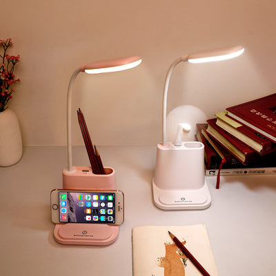 Lámpara LED Recargable USB con Soporte para Teléfono