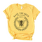 Playera de Cuello Redondo Estampado con Letras