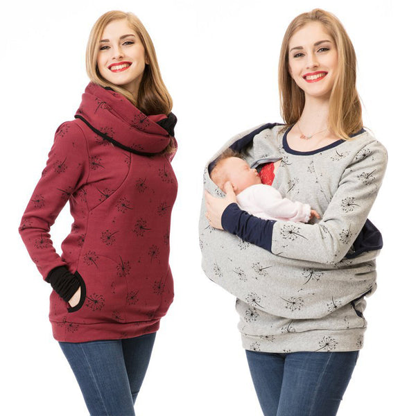 Sudadera con Capucha para Lactancia Materna - Manga Larga Mujer