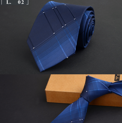 Corbata Ejecutiva Premium 8cm - Diseño Clásico Negro, Rojo y Azul - Image 11