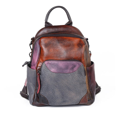 Mochila de Cuero Genuino con Acabado Envejecido - Backpack Outdoor Premium - Image 6