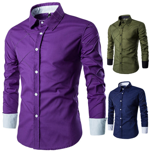 Camisa Casual de Cuadros para Hombre Manga Larga - Image 5