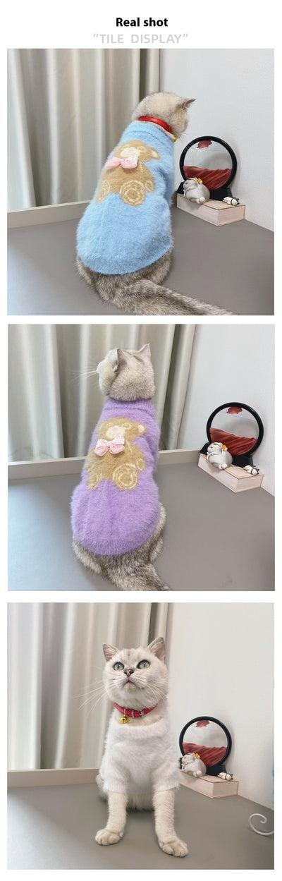 Suéter Navideño con Pajarita para Perros y Gatos - Image 16