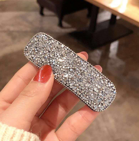 Broche de Cabello de Cristal Geométrico con Strass - Image 15