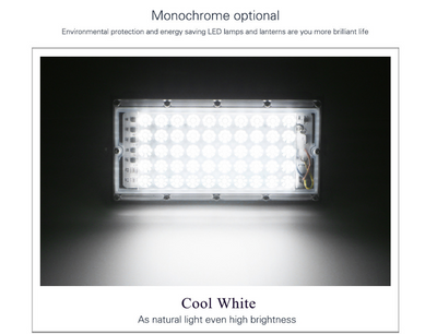Reflector LED 50W Impermeable para Exterior - Iluminación de Paisaje y Seguridad - Image 4