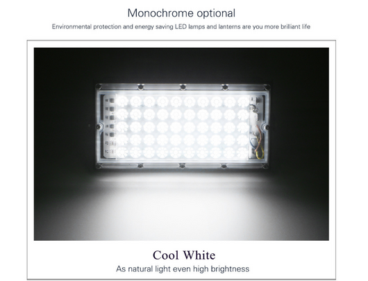 Reflector LED 50W Impermeable para Exterior - Iluminación de Paisaje y Seguridad - Image 4