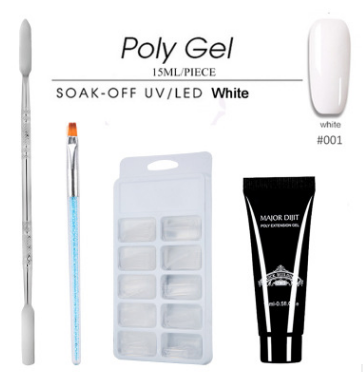 Set de Adhesivo Fotopolimérico para Uñas Acrílicas - 15ml Multicolor de Secado Rápido