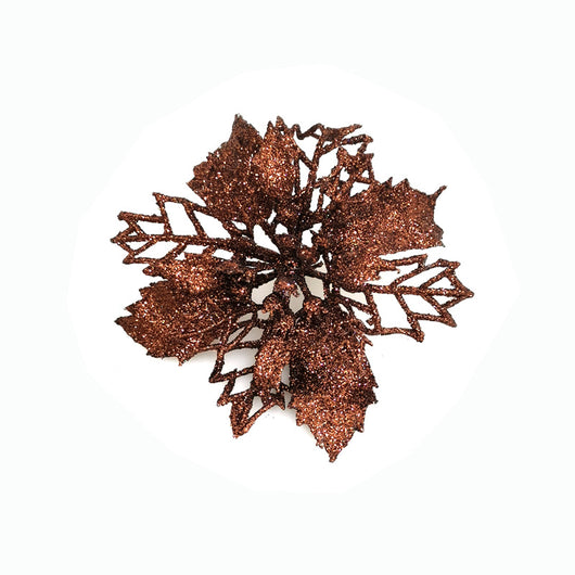 Flores Navideñas Artificiales con Brillo - Adornos para Árbol de Navidad y Decoración del Hogar - Image 83
