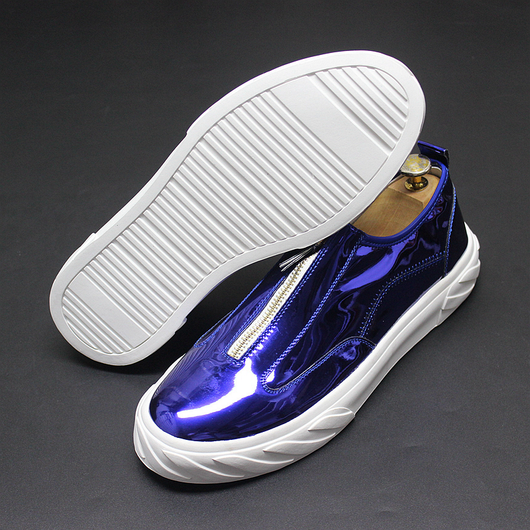 Zapatos Blancos de Cuero Brillante - Diseño Minimalista y Versátil - Image 6